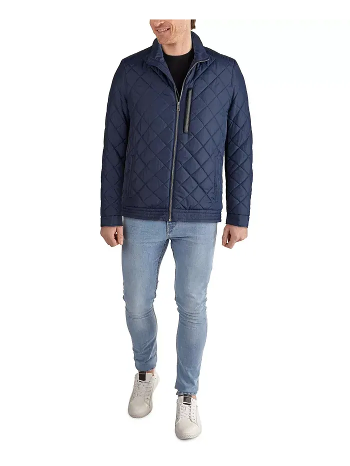 Cole Hann Мужская куртка Diamond Quilt с искусственной подкладкой Sherpa Cole Haan