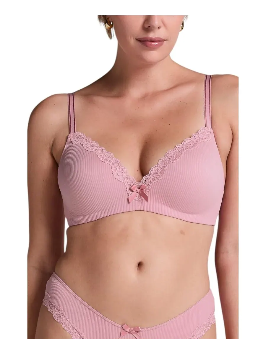 Женский бюстгальтер Lola с подкладкой и без косточек Hunkemöller, Lilas — изображение 1 из 4