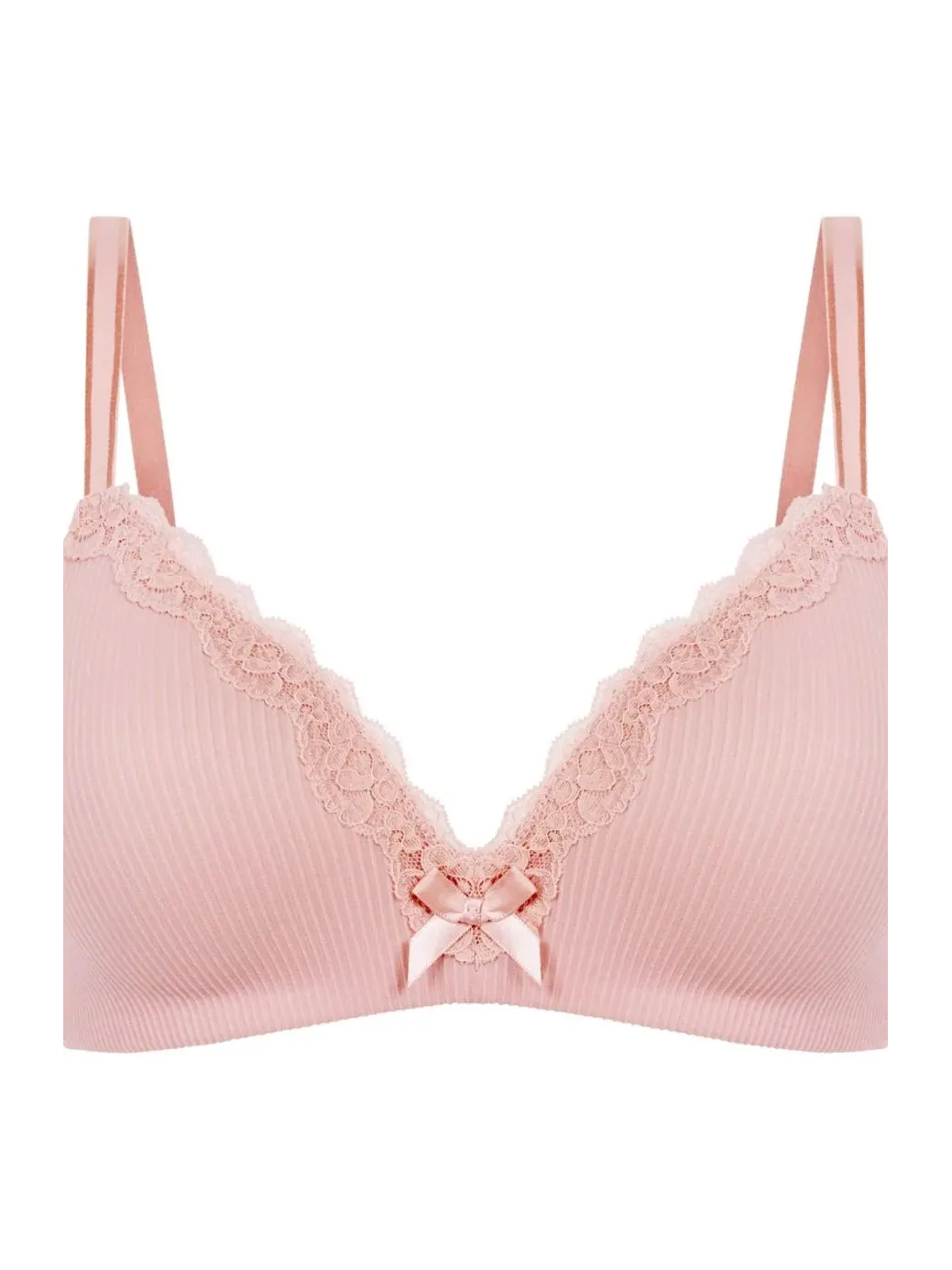 Женский бюстгальтер Lola с подкладкой и без косточек Hunkemöller — изображение 4 из 6, серебристый розовый