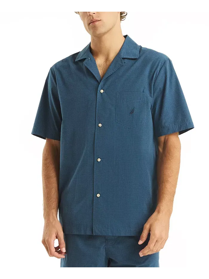 Мужская пижамная рубашка Crafted Plaid Camp Sleep Nautica