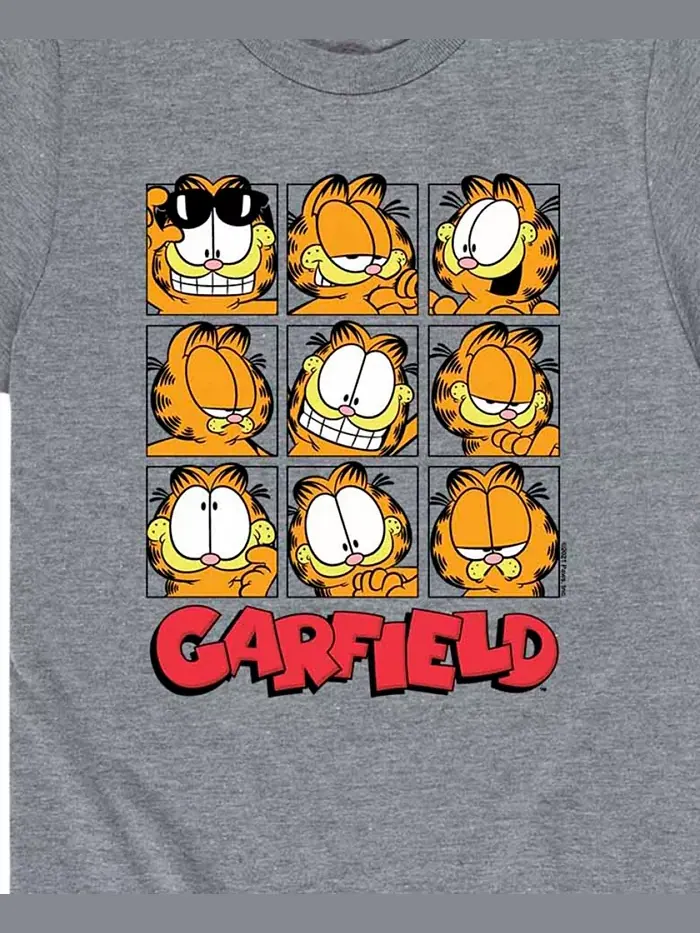 Футболка с принтом Big Boys Faces Garfield — изображение 3 из 3, серый