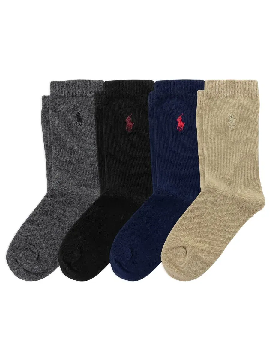 Комплект носков хлопковых с вышивкой Pony Polo Ralph Lauren