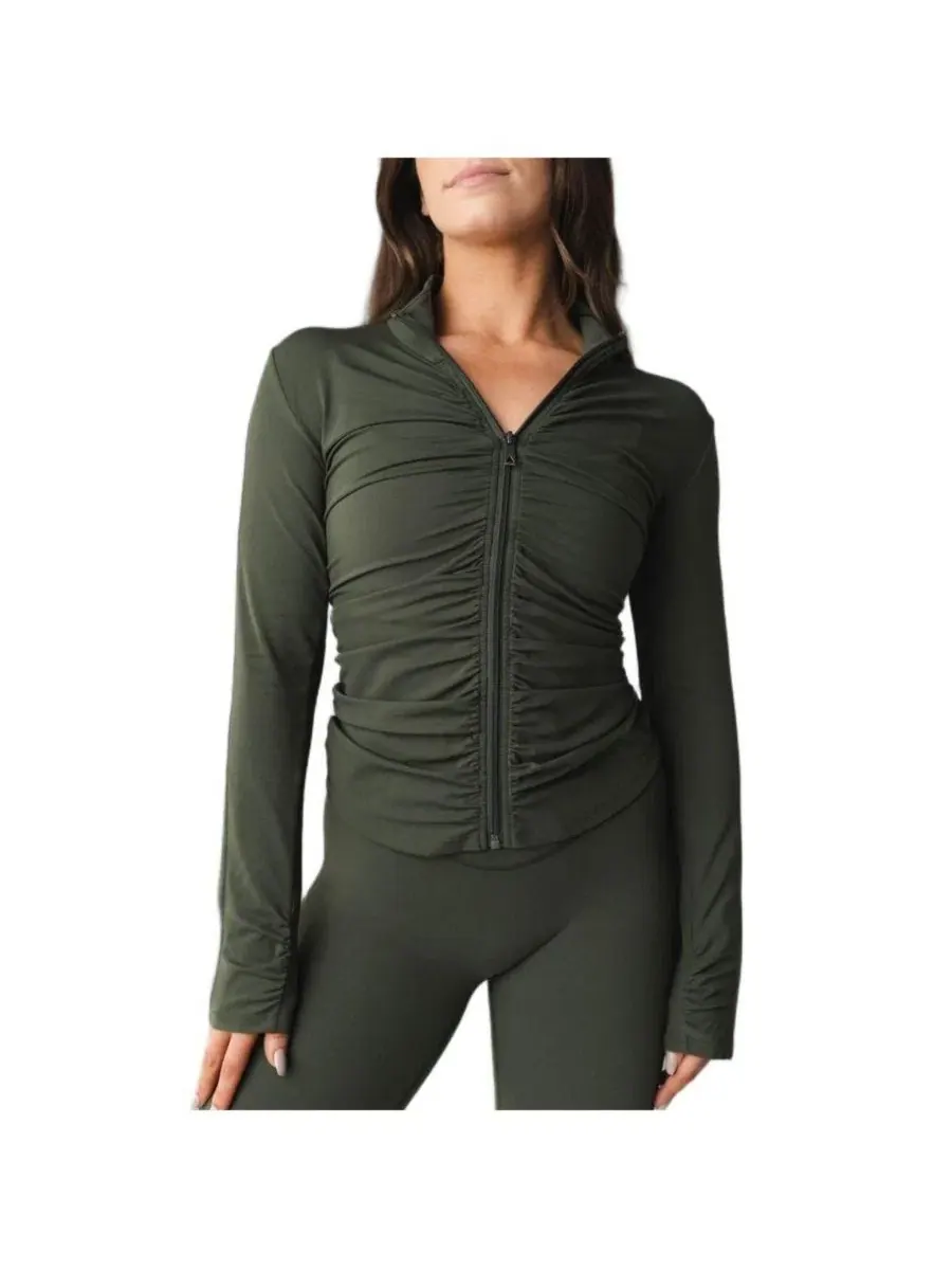 Женская куртка Cloud II Gather Jacket Vitality — изображение 2 из 7, оливковый