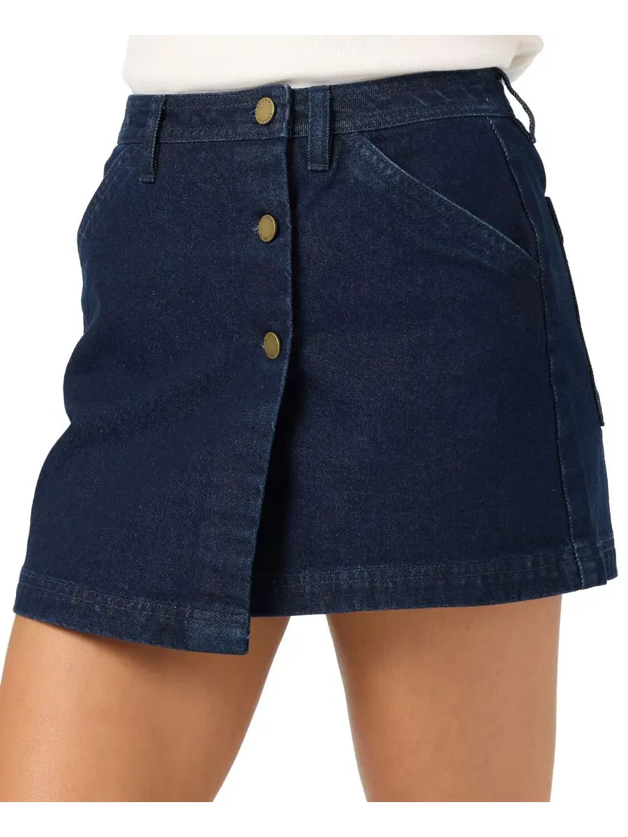 Мини-юбка-обертка из денима Og Chance Low-Rise Wrap Mini Skirt O'Neill — 3