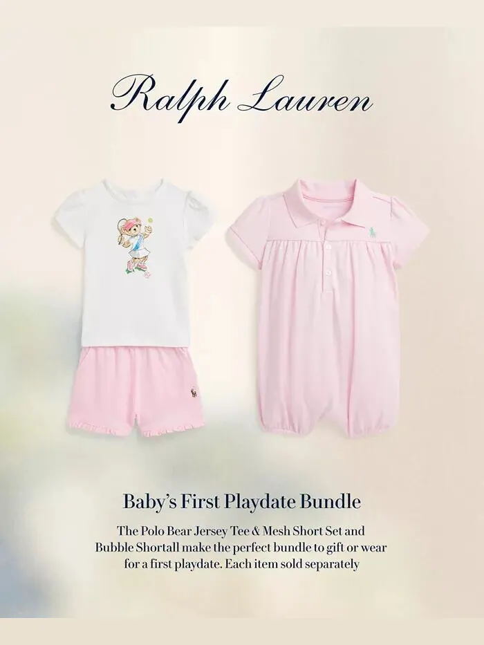 Хлопковый кардиган косой вязки для маленьких девочек Polo Ralph Lauren — изображение 8 из 8, розовый