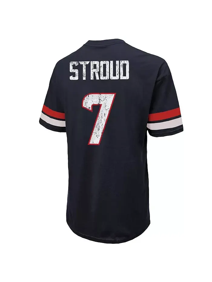 Футболка мужская Threads C.J. Stroud Houston Texans с номером и именем, оверсайз — изображение 2 из 3, синий