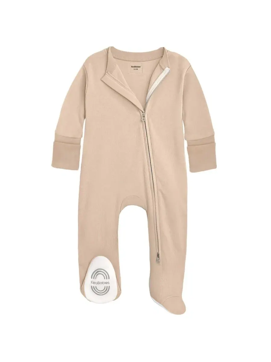 Детский слип-комбинезон с длинным рукавом Soothe Sleep N' Play Footie KeaBabies