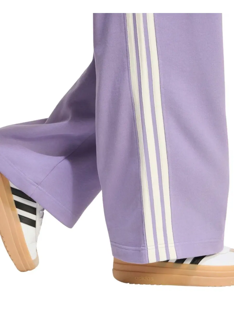 Штаны спортивные с широкими штанинами, французский футер, Adidas Kit 3-Stripes Wide Pant adidas — изображение 3 из 5