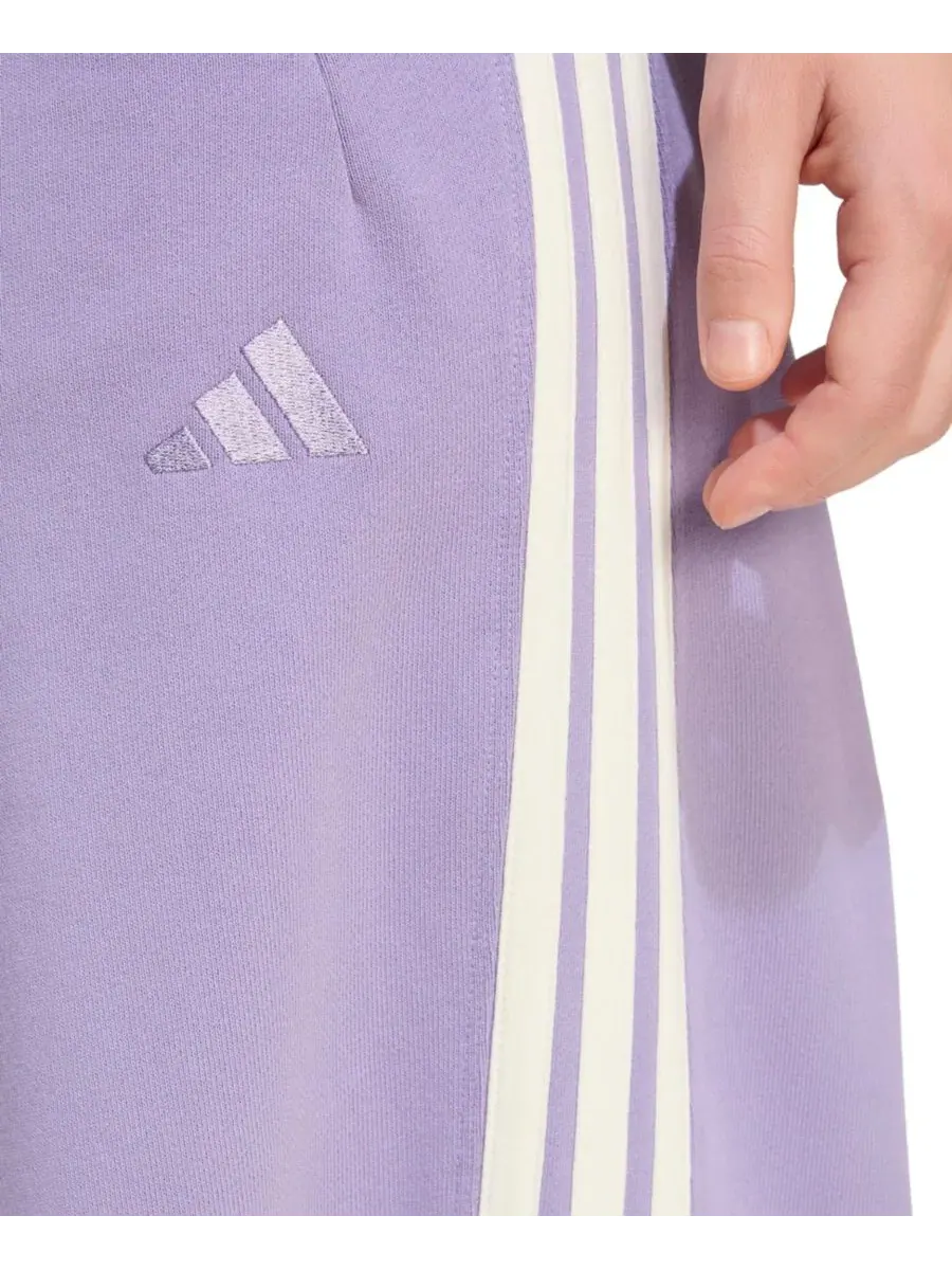 Штаны спортивные с широкими штанинами, французский футер, Adidas Kit 3-Stripes Wide Pant adidas — изображение 4 из 5