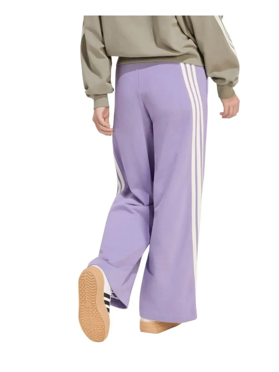 Штаны спортивные с широкими штанинами, французский футер, Adidas Kit 3-Stripes Wide Pant adidas — изображение 5 из 5