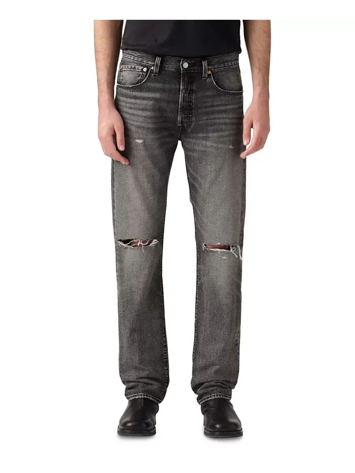 Мужские джинсы Levi’s 501 Regular-Fit Button Fly Non-Stretch
