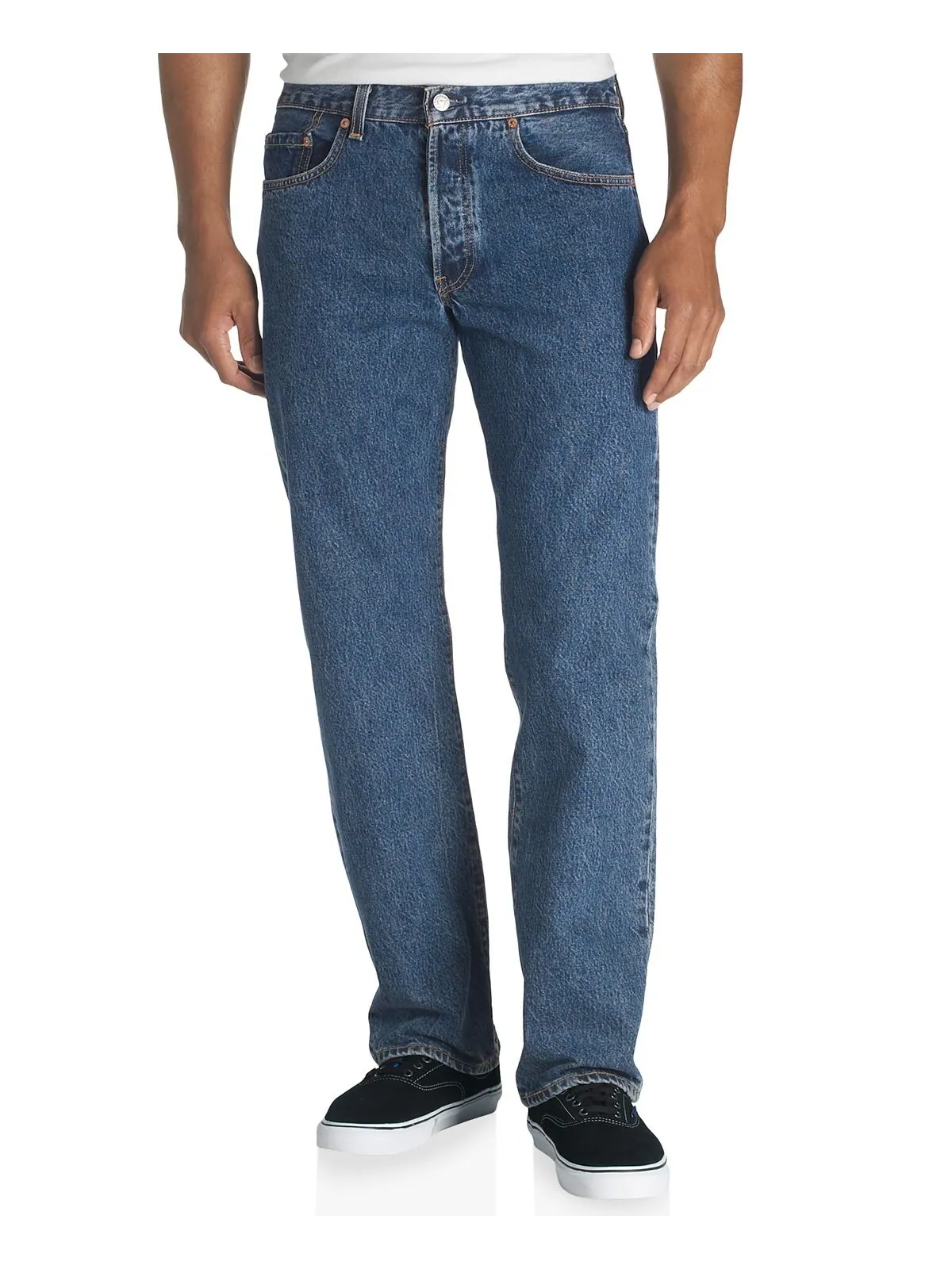 Мужские джинсы Levi’s 501 Regular-Fit Button Fly Non-Stretch