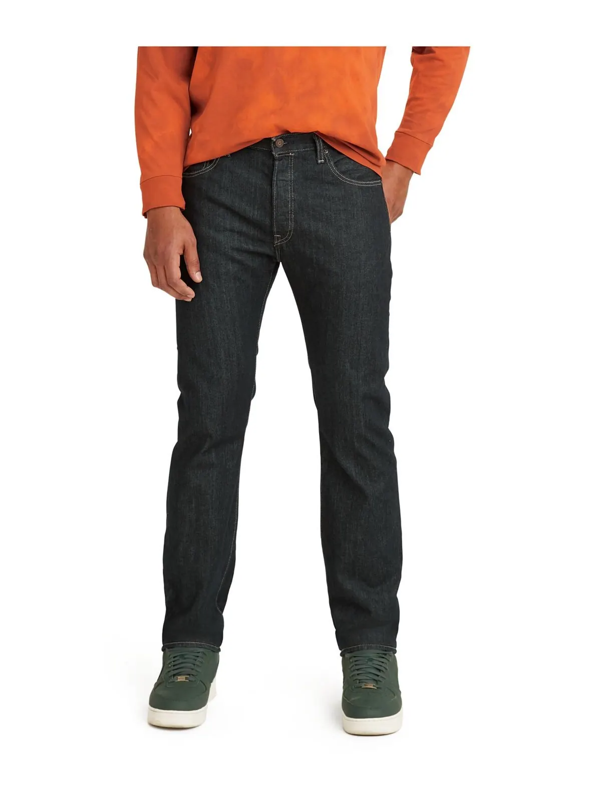 Мужские джинсы Levi’s 501 Regular-Fit Button Fly Non-Stretch