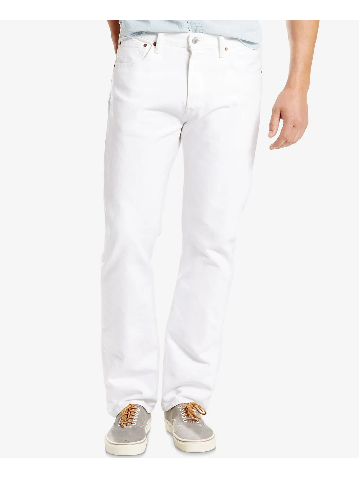 Мужские джинсы Levi’s 501 Regular-Fit Button Fly Non-Stretch