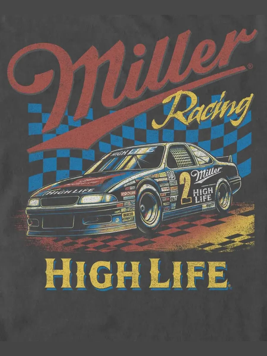 Футболка с коротким рукавом Miller Race Car Coors Fifth Sun — изображение 3 из 3, темно-серый