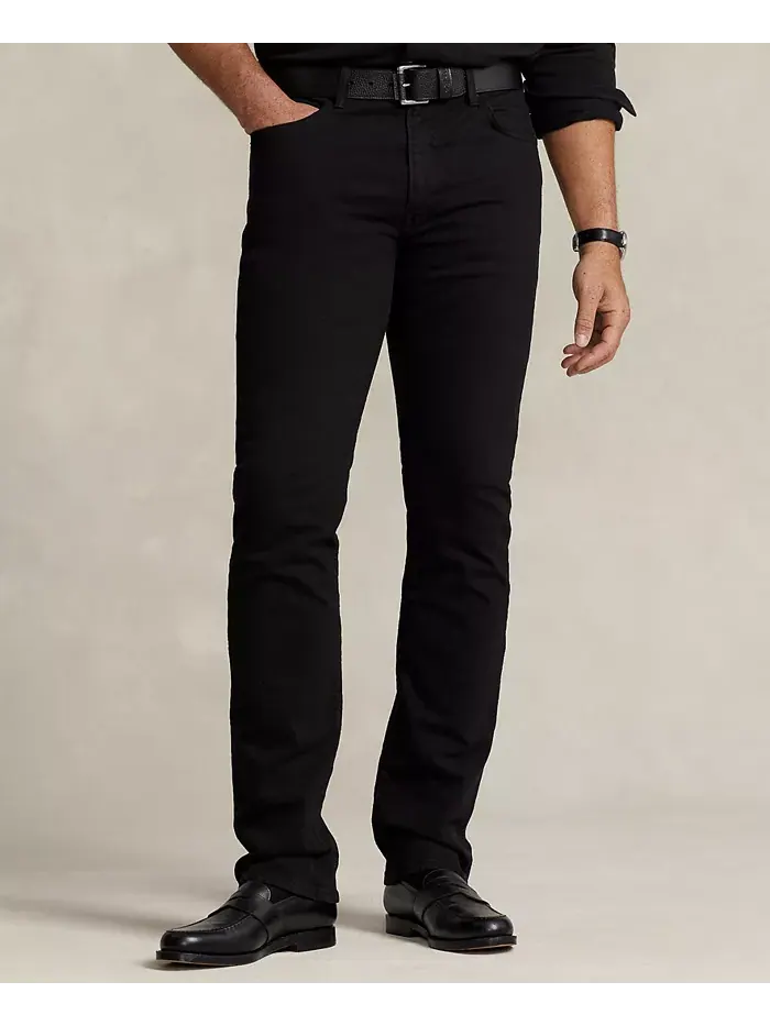Мужские джинсы Big & Tall Hampton Relaxed Straight Polo Ralph Lauren — изображение 4 из 7, черный