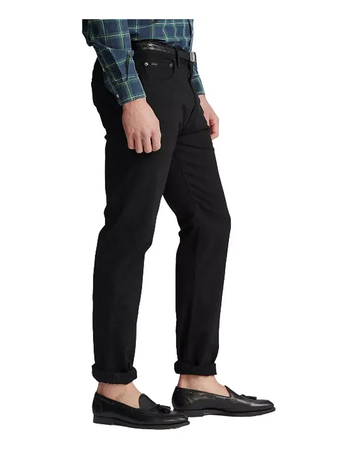 Мужские джинсы Big & Tall Hampton Relaxed Straight Polo Ralph Lauren — изображение 6 из 7, черный