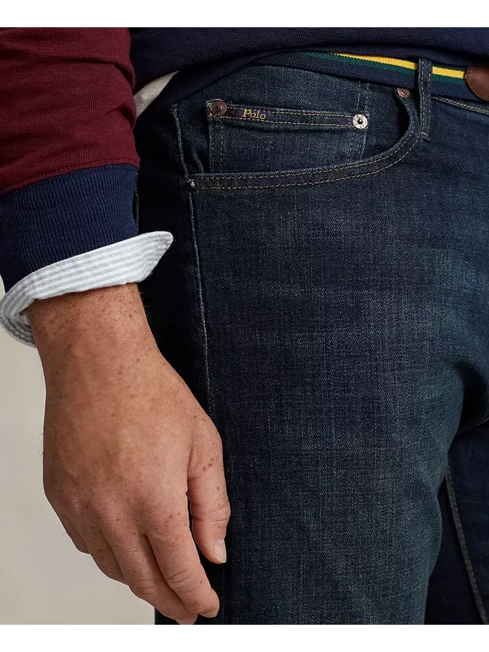 Мужские джинсы Big & Tall Hampton Relaxed Straight Polo Ralph Lauren — изображение 3 из 7, темно-синий