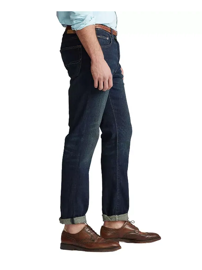 Мужские джинсы Big & Tall Hampton Relaxed Straight Polo Ralph Lauren — изображение 6 из 7, темно-синий