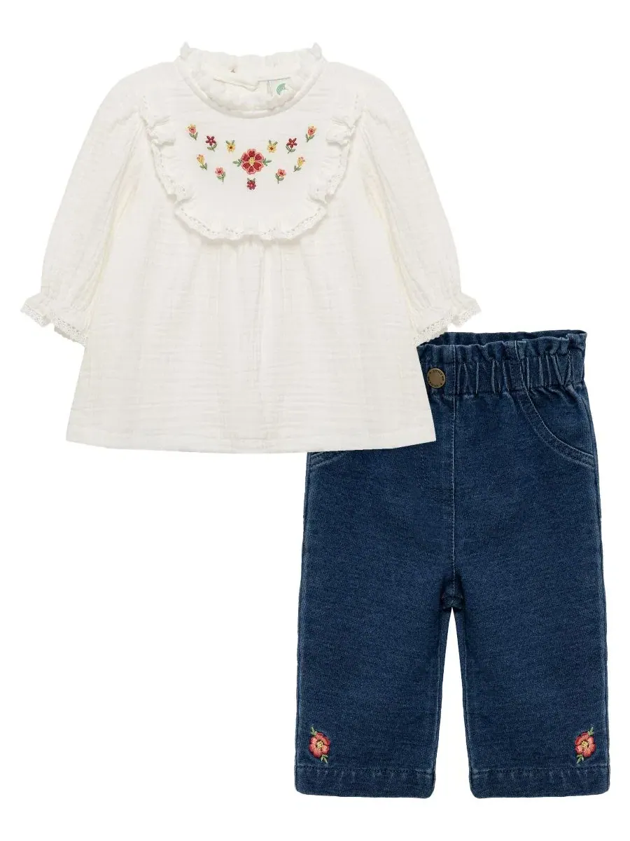 Комплект из туники и брюк Blossoms Tunic Little Me