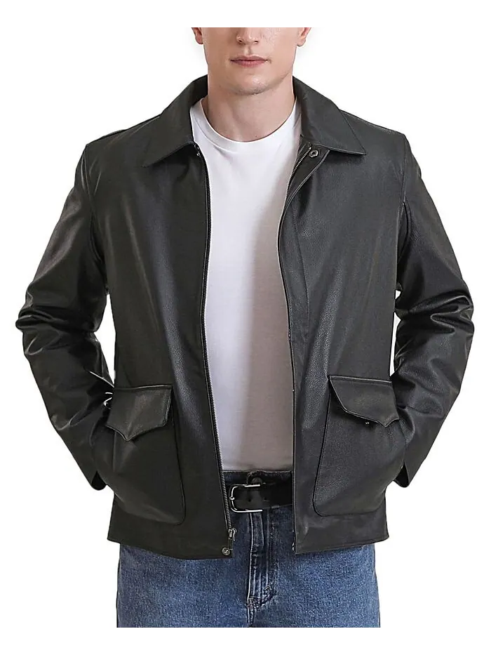 Мужская кожаная куртка Raider Indy Style Legend Landing Leathers — изображение 1 из 3, черный