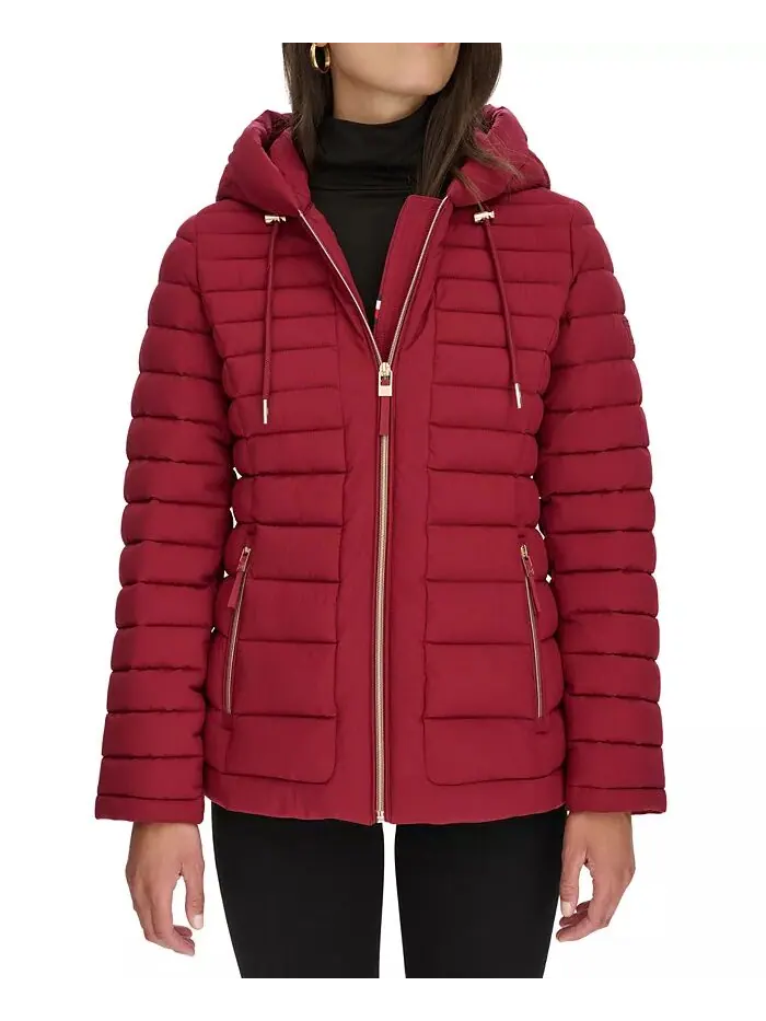 Женское складное стеганое пальто с капюшоном Tommy Hilfiger