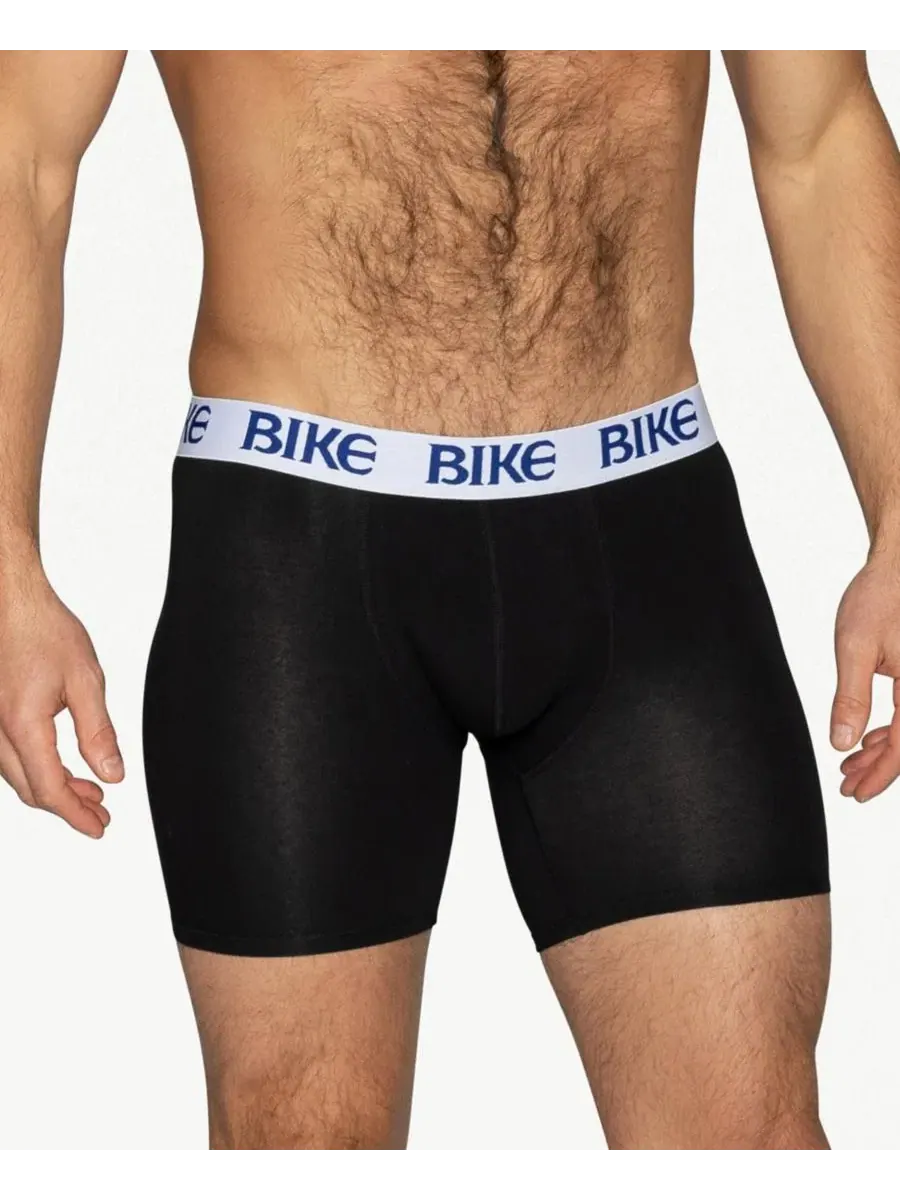 Комплект трусов-боксеров из 3 штук с контурной поддержкой BIKE Athletic — изображение 4 из 5, черный