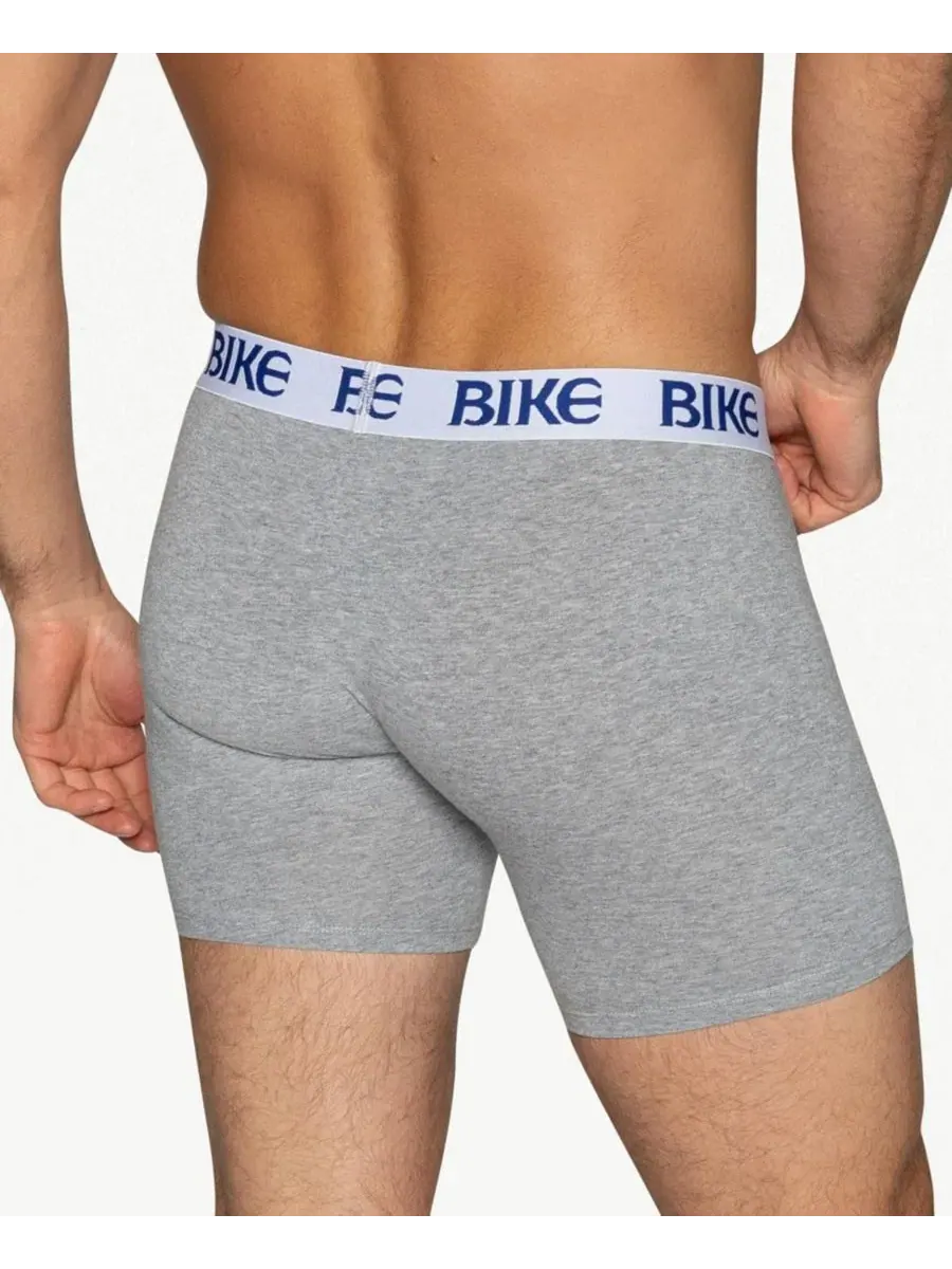 Комплект трусов-боксеров с контурной поддержкой, 3 шт BIKE Athletic — изображение 4 из 7, черный/серый/темно-синий