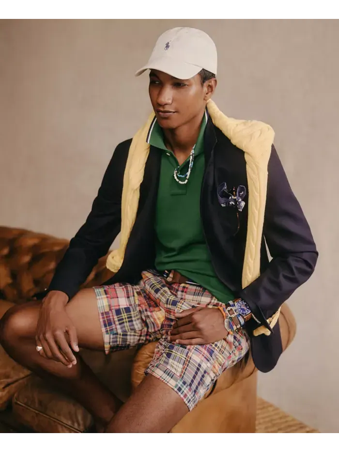 Мужской поло-блейзер Modern из габардина с добавлением шерсти Polo Ralph Lauren — изображение 6 из 6, темно-синий