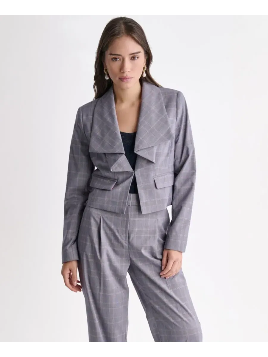 Жакет с воланами и укороченным кроем BCBG