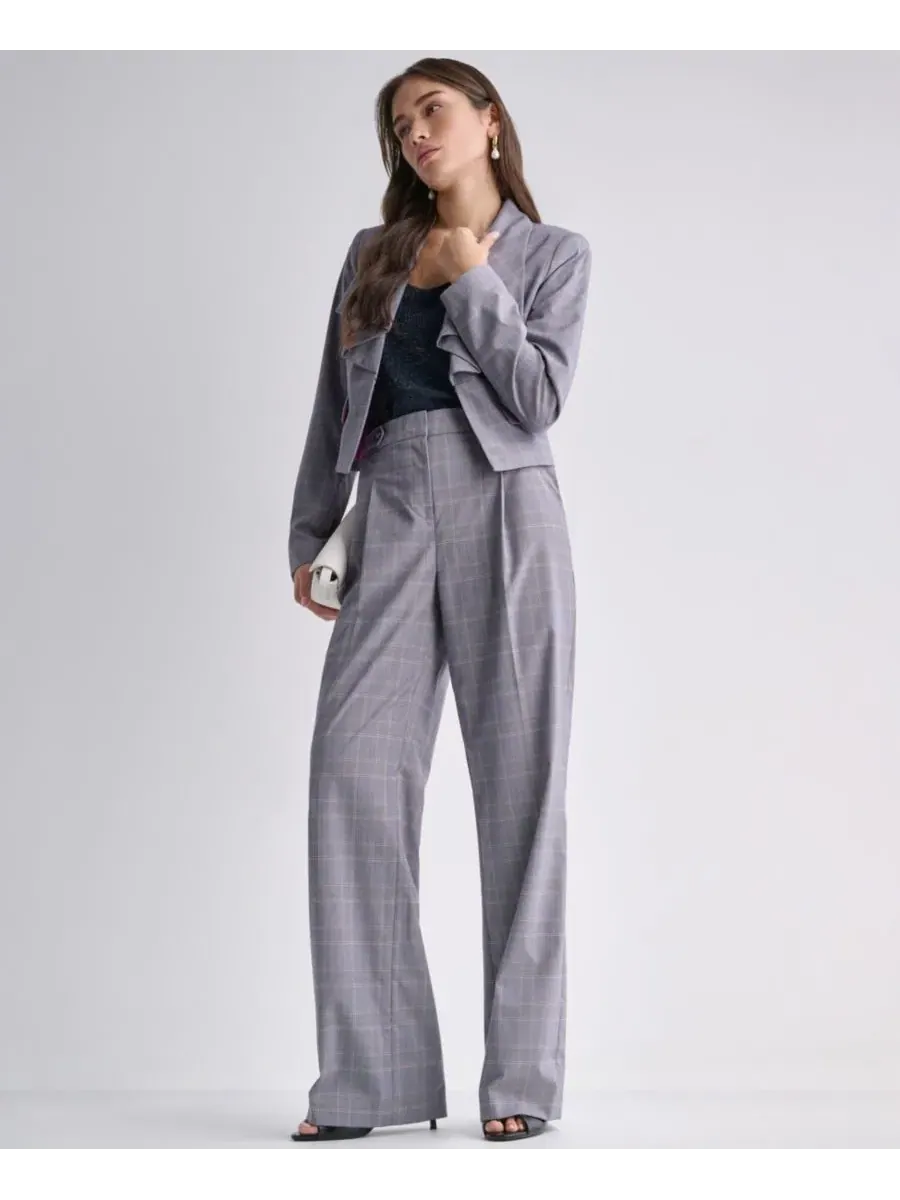 Жакет с воланами и укороченным кроем BCBG — изображение 7 из 9, светлый мульти