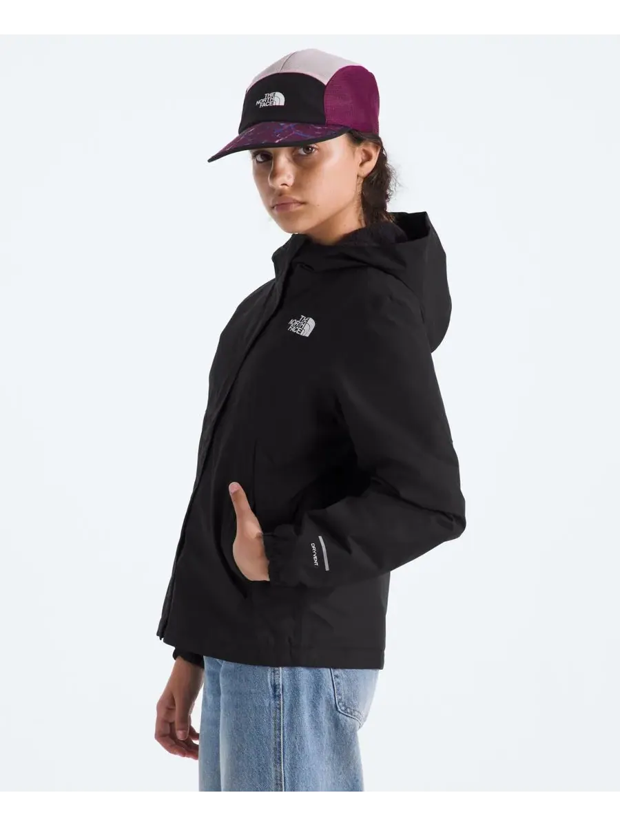 Теплая дождевая куртка Antora для девочек 6-16 лет The North Face — изображение 5 из 10, черный
