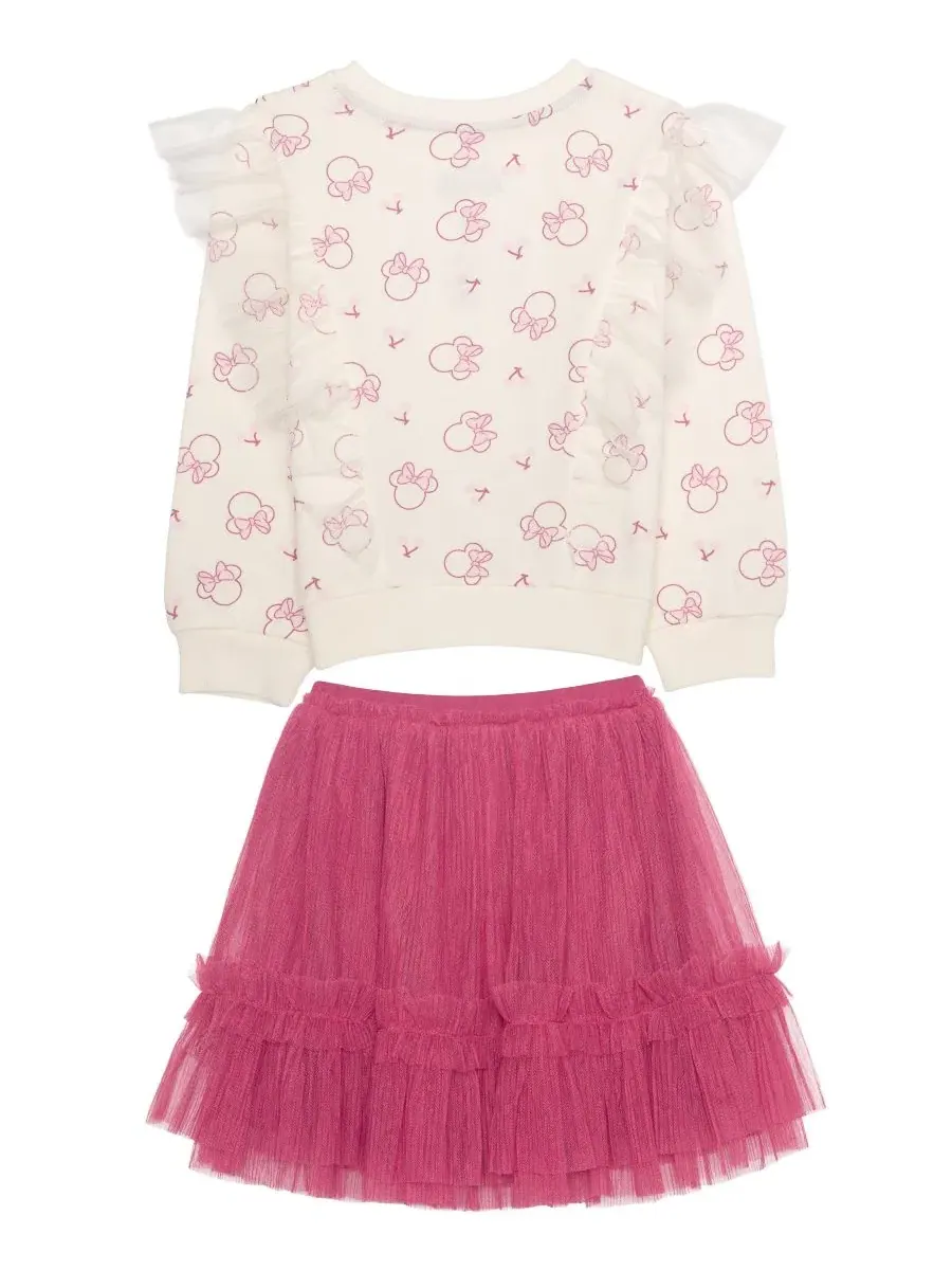 Комплект из топа и юбки Minnie Mouse Cherry Top and Skirt Disney — изображение 8 из 8, белый