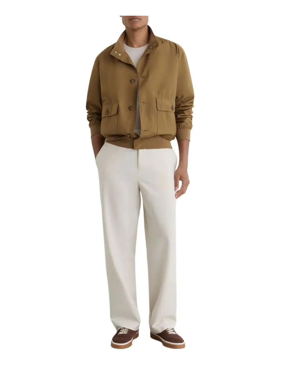 Куртка-бомбер с воротником-стойкой Latent Button Through Technical Shorts Jacket REISS — изображение 2 из 5, коричневый