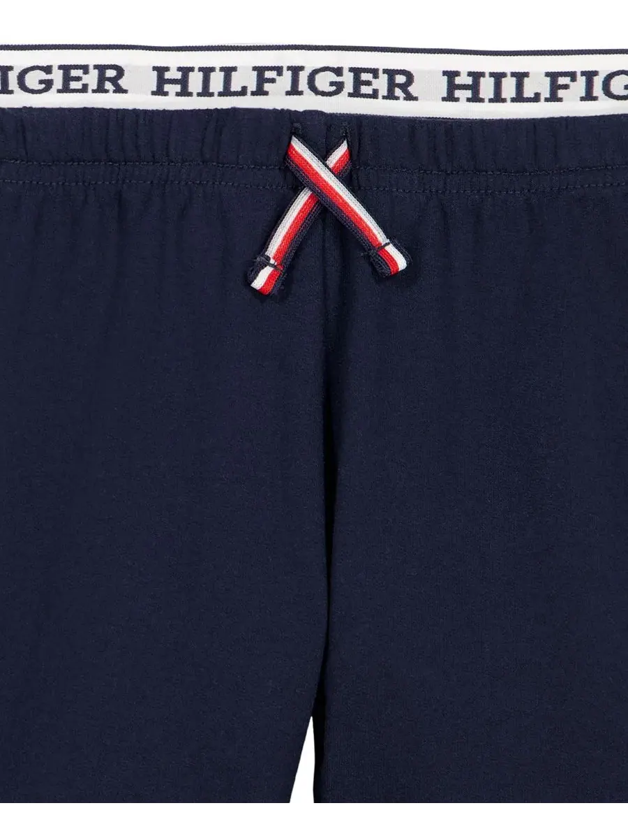 Комплект из 3 предметов: боди с длинным рукавом, брюки и носки Tommy Hilfiger — изображение 6 из 7, красный/темно-синий