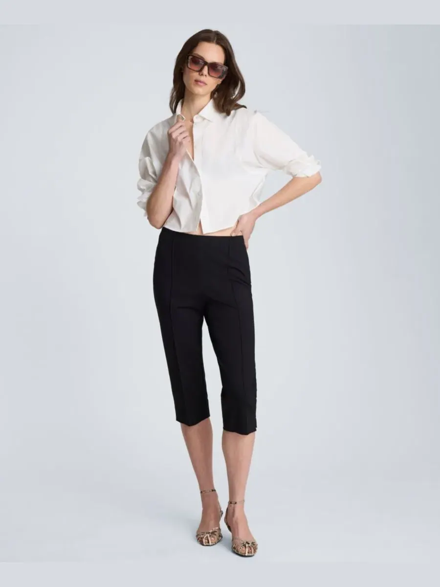 Капри с высокой посадкой Hollywood Mid-Rise Kenneth Cole — изображение 2 из 5, черный