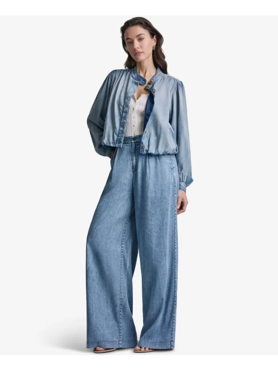 Жакет с объемными рукавами и воротником BCBG — изображение 2 из 7, синий