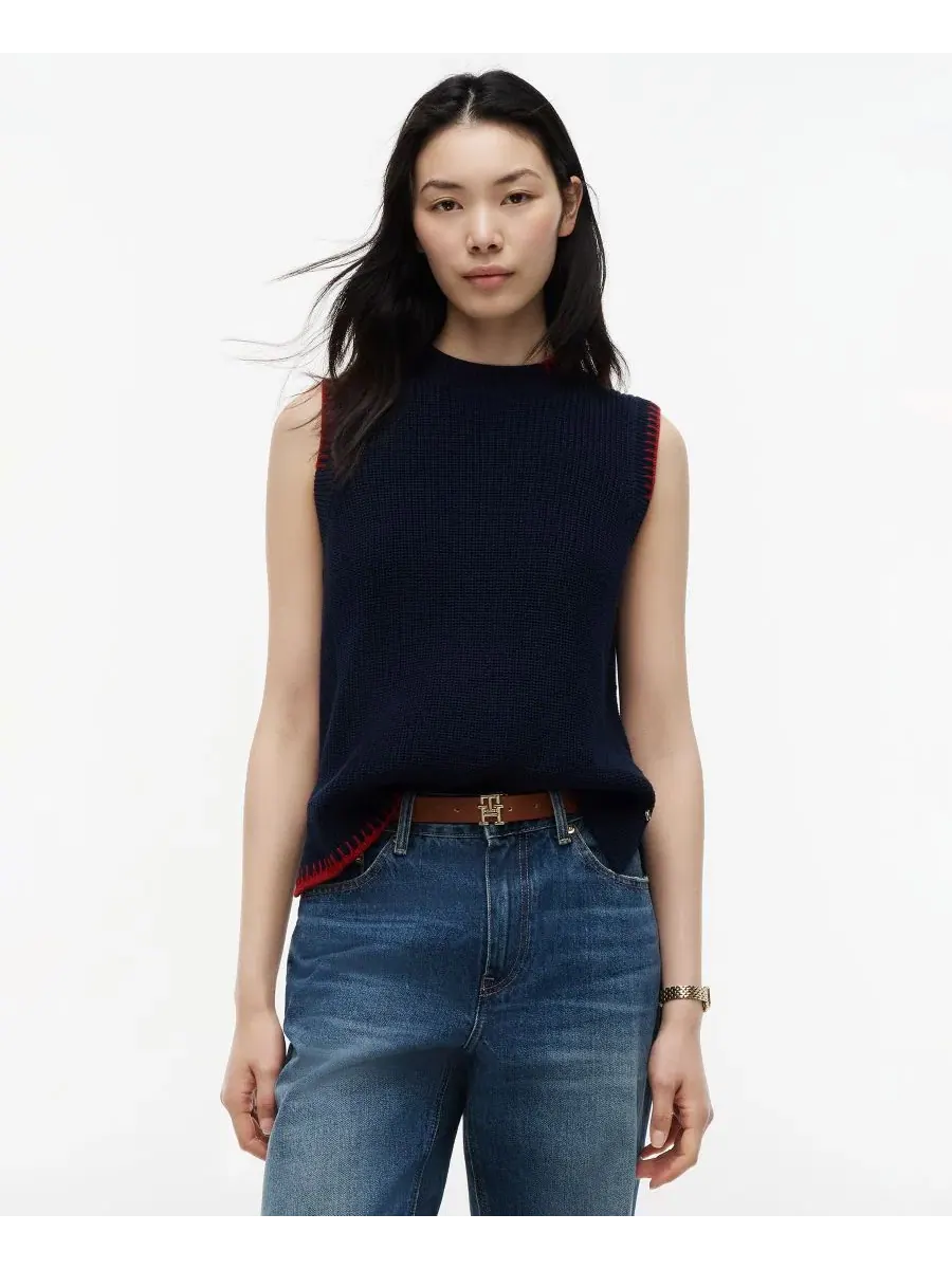 Жилет без рукавов с кружевной отделкой Tommy Hilfiger