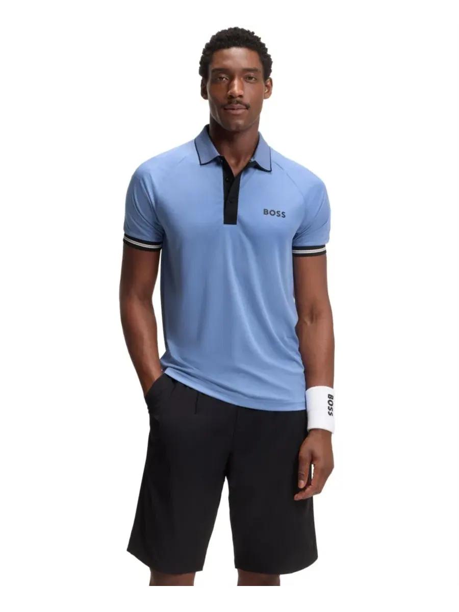 Поло с коротким рукавом Slim Fit Hugo Boss