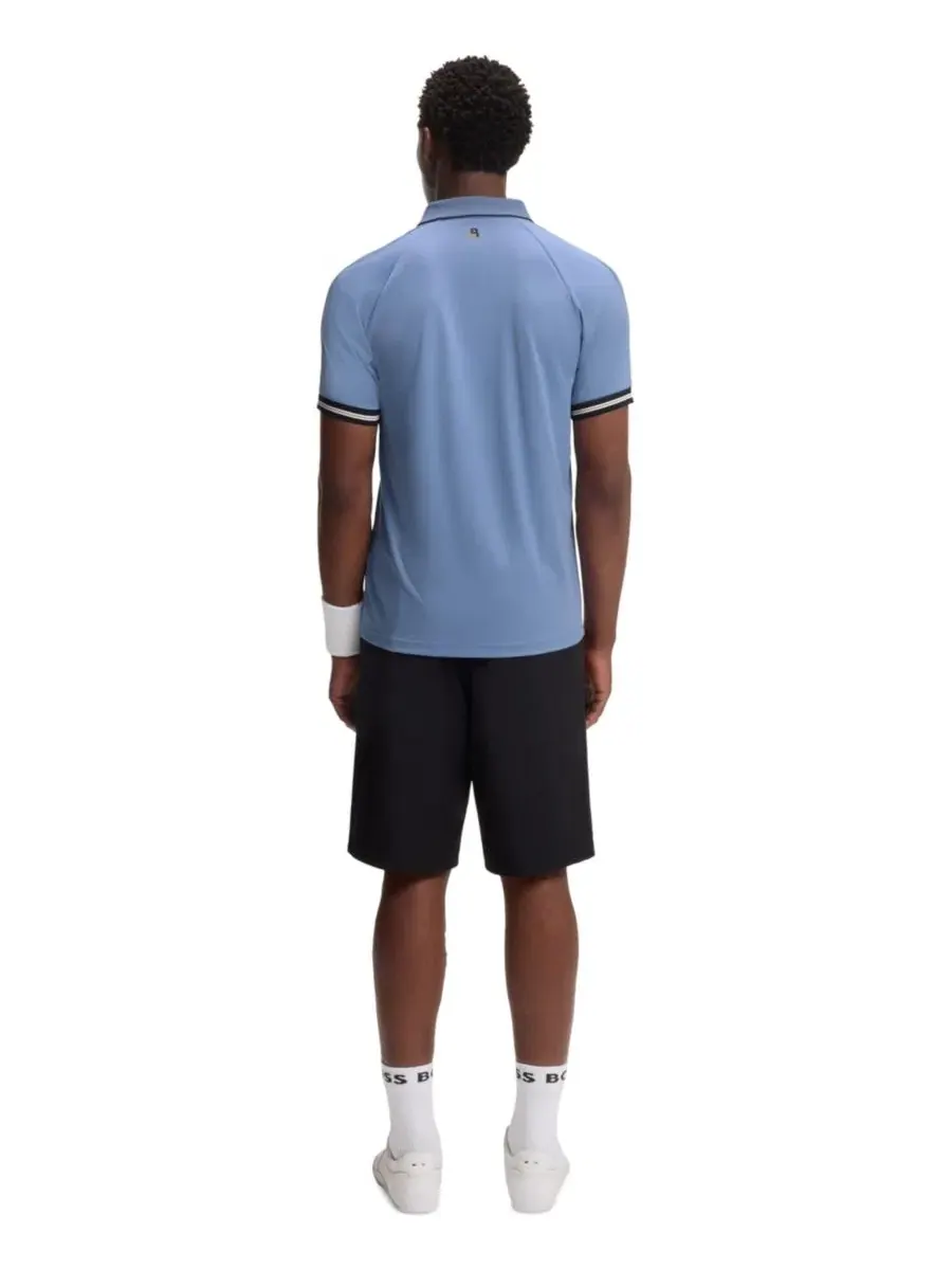 Поло с коротким рукавом Slim Fit Hugo Boss — изображение 3 из 5, синий