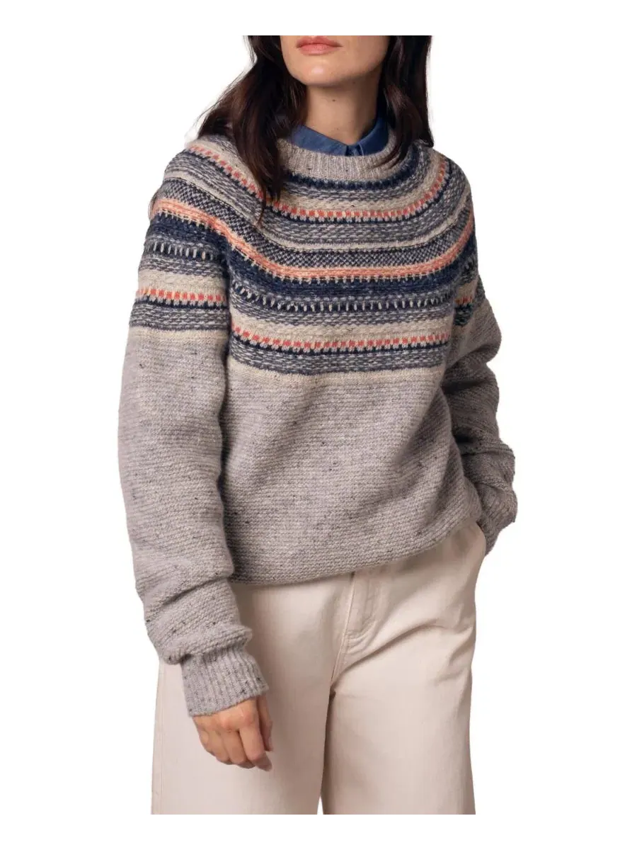 Свитер с кокеткой и узором Stitchy Stripe Celtic & Co. — изображение 6 из 8, мульти
