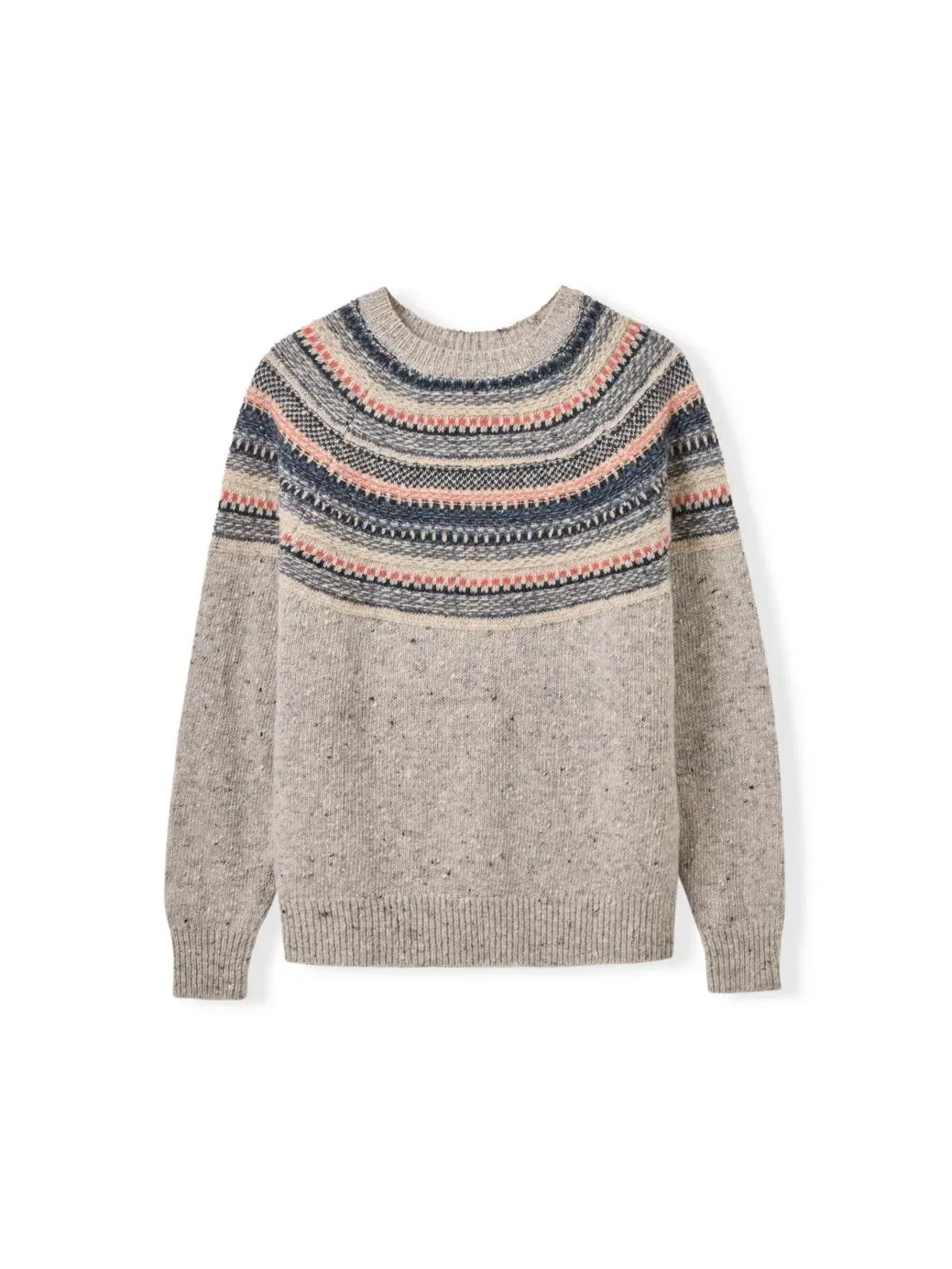 Свитер с кокеткой и узором Stitchy Stripe Celtic & Co. — изображение 8 из 8, мульти