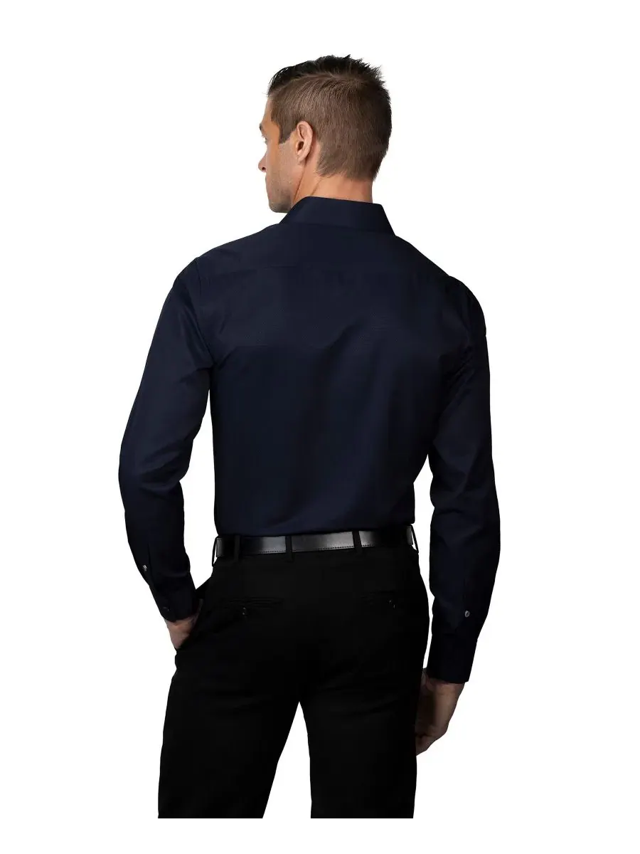 Рубашка с воротником-стойкой, slim fit Ben Sherman — изображение 3 из 3, темно-синий