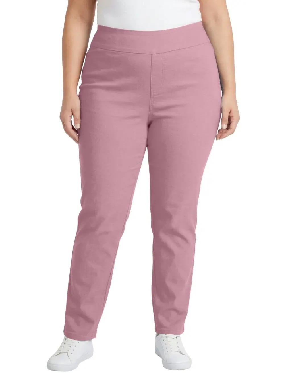 Женские джинсы Within Tall Flex-Fit Pull-On Straight-Leg Gap-Free Stretch Denim Jeans Woman Within