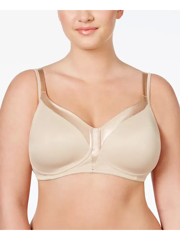 Полноразмерный беспроводной бюстгальтер 18 Hour Sleek & Smooth 4803, только онлайн Playtex — бежевый
