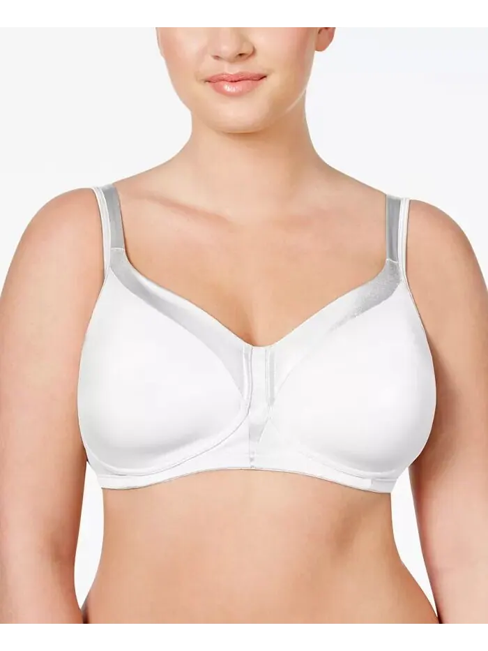 Бюстгальтер Full Figure 18 Hour Sleek & Smooth Wireless 4803, только онлайн Playtex — белый