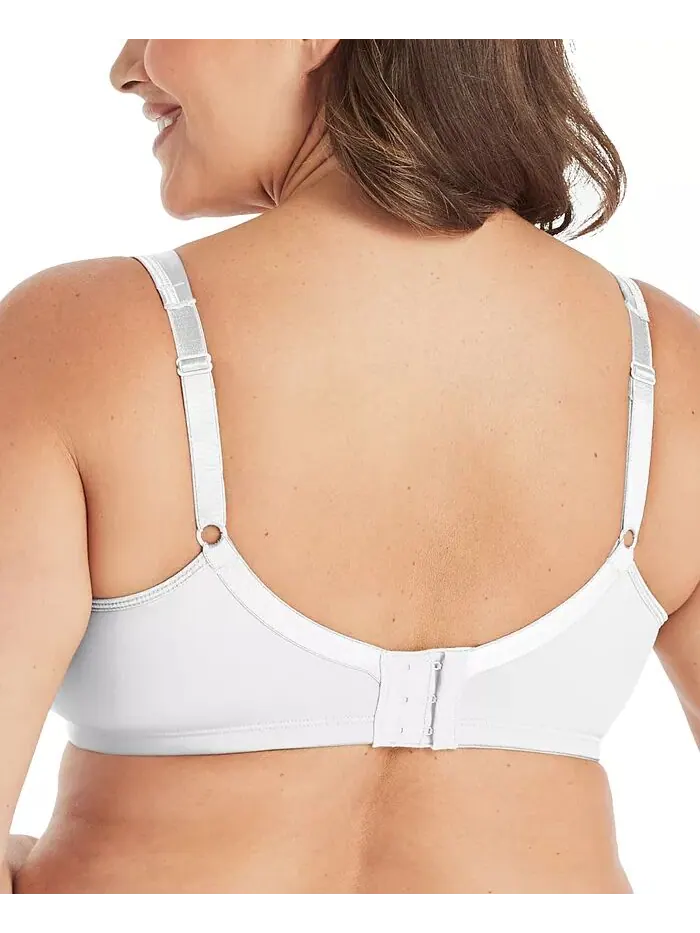Бюстгальтер Full Figure 18 Hour Sleek & Smooth Wireless 4803, только онлайн Playtex — изображение 4 из 10, белый
