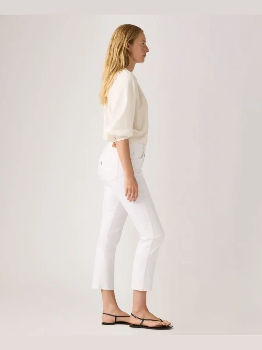 Джинсы прямого кроя скинни Classic Mid-Rise Ankle Straight-Leg Levi's — изображение 3 из 4, белый