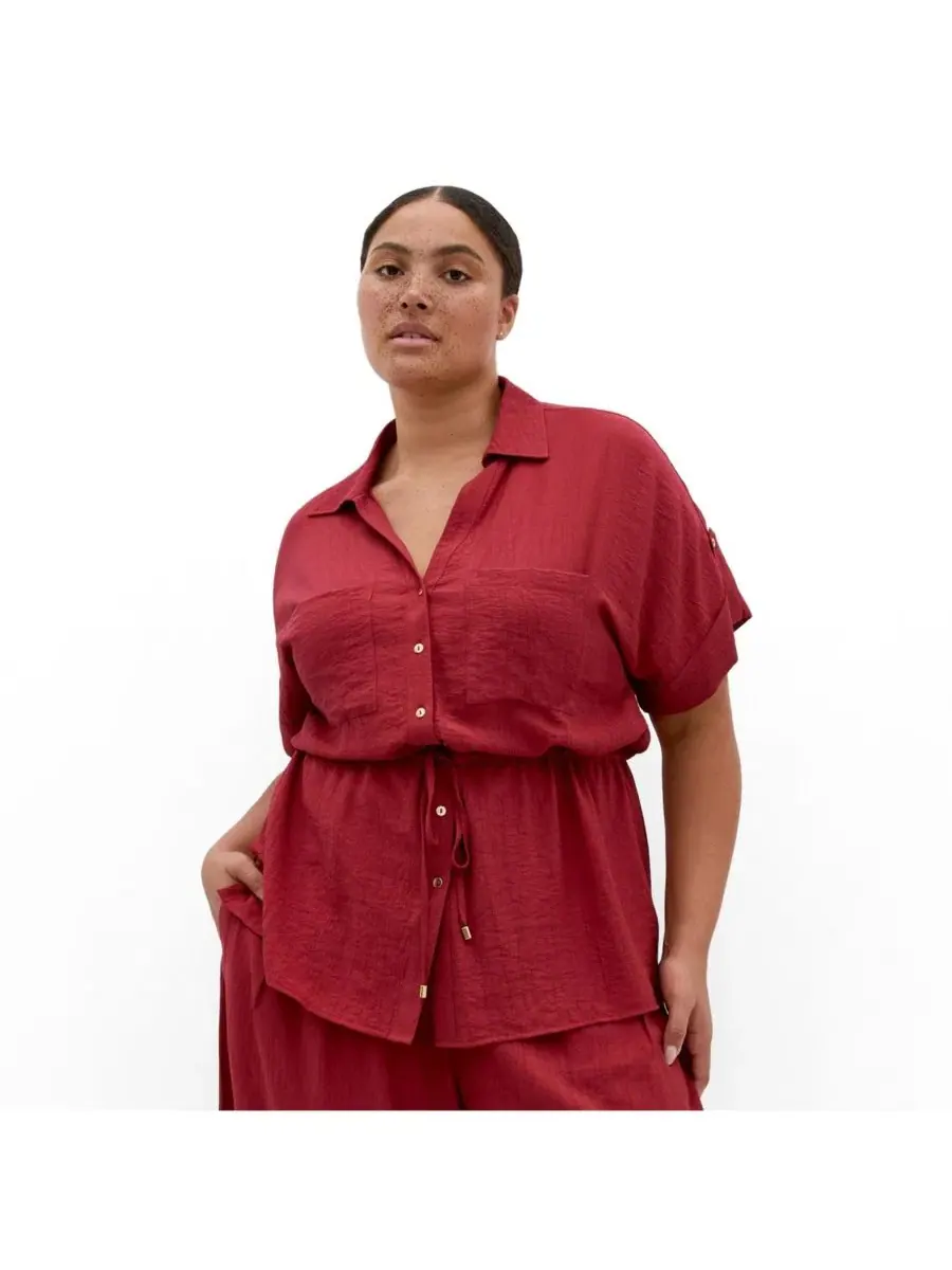 Блузка с завязкой на талии Aria Cinched Shirt, City Chic