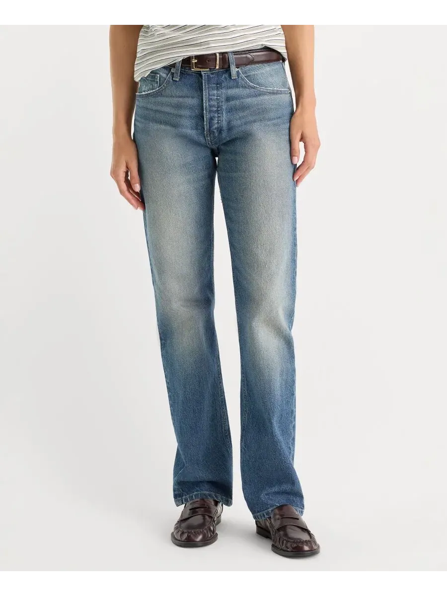 Прямые джинсы с длиной до щиколотки, модель Vintage Straight Good American